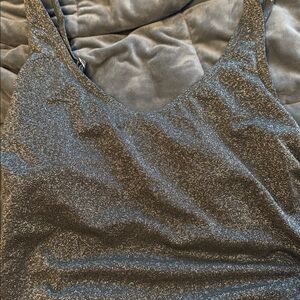 One piece, bathing suit, sparkly green